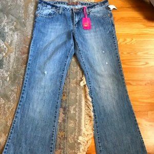 Seductions Jeans in Distressed Denim - Size 13 NWT